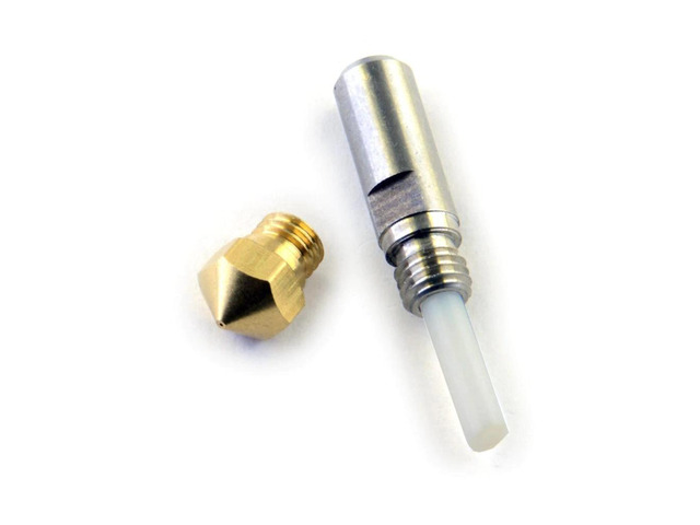 MK10 Nozzle Thermal Barrier Tube Throat set 0.4mm nozzle for FlashForge Creator Wanhao CTC 3D Printer Extruder