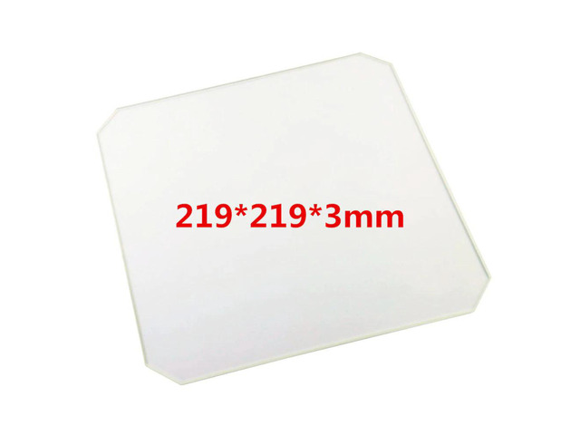 Funssor 219X219X3MM Borosilicate Glass plate for Wanhao Duplicator i3 Anet A8 MP Maker Select 3D Printer