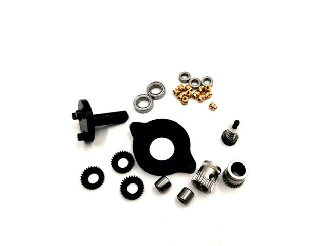 Funssor V 3D printer V direct Galileo Extruder Kit dual drive gear SLS pritned parts set