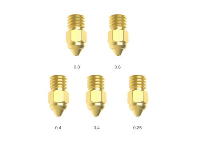 CREALITY 3D Printer Parts MK-ST Nozzle Kit 5Pcs/Set Mix Size