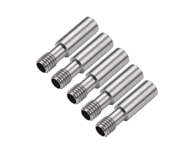 CREALITY Parts 5pcs Metal Heatbreak Throat MK8 Extruder Tube M6 Screw 27mm Length For CR-10/Ender Series 3D Printer Hotend