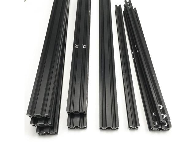 Funssor CR-10/Tornado 3D printer black anodized aluminum extrusion frame kit 300x300x400mm V-slot mechanical frame set