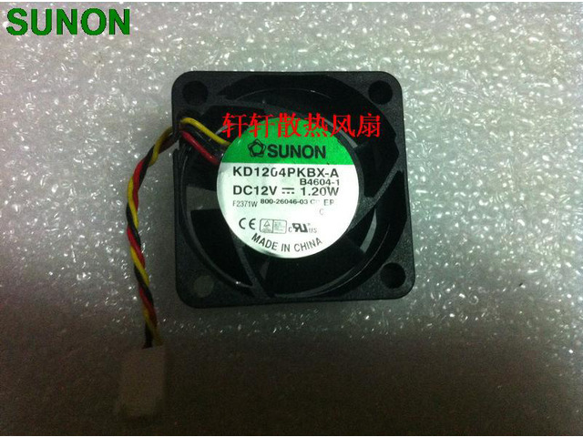 1pcs For Sunon kd1204pkbx-a B4604-3 12v 1.2w 4cm 4020 dual ball axial cooling fan