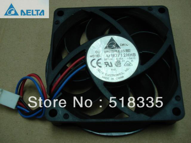 for delta AFB0712HHB 7CM 70MM 7015 70*70*15MM DC12V 0.45A three-wire fan Manufacture Warranty