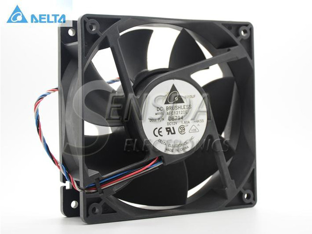 for delta AFC1212DE Y4574 12CM 1238 12038 120*120*38MM 12*12*3.8CM 12V 1.60A Server Inverter Cooling fan