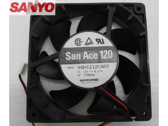 For Sanyo 9GH1212C402 12025 12cm DC12V 0.21A Dual Ball Quality Assurance Cooling Fan