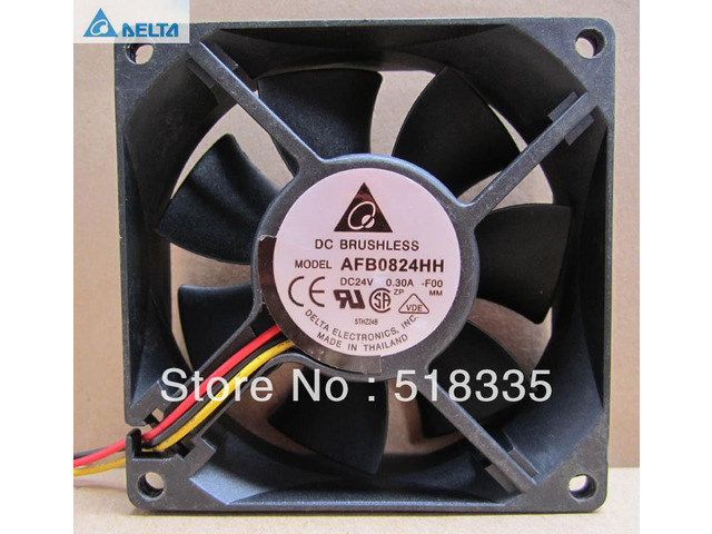 for delta AFB0824HH 80MM 80*80*25MM 24V 0.30A 8025 8cm converter IPC Power Supply Fan