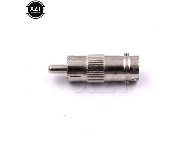 50pcs BNC Female Jack to RCA Male Coaxial Connector Silvery Adapter Coupler Plug for CCTV Camera Durable