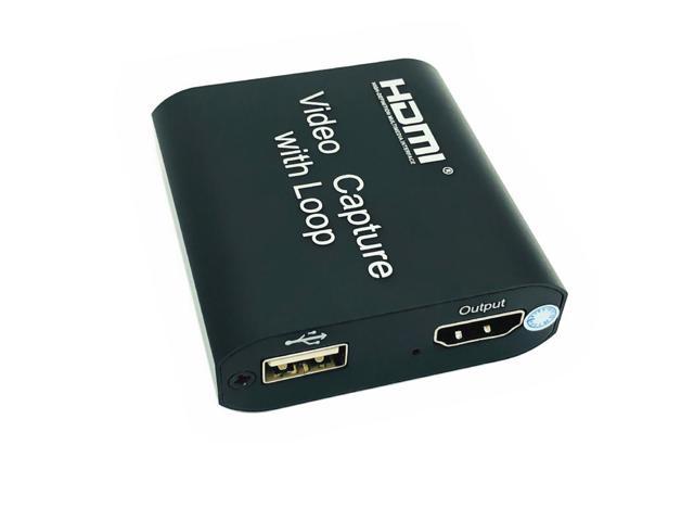 HDMI Capture Card Video Capture Device Video Capture Loop Out 4K 1080P USB 2.0 Game Record Live Streaming Box for PS4 HD Camera