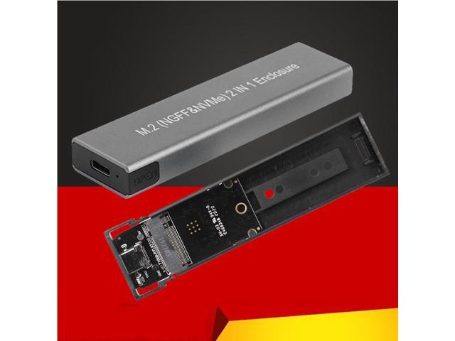 USB Type C SSD Enclosure M2 SSD Case Box External Hard Disk Case for M.2 NGFF NVME SATA M/B Key Hard Drive Case Realtek RTL9210B