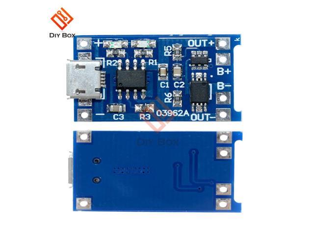 10 PCS DC 5V 1A 18650 Lithium Charger Module Linear Charging Board Panel Short Circuit Protection Micro USB DIY TP4056