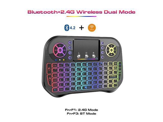 Mini-clavier sans fil I10 Fly Air Mouse, 2.4G, Bluetooth, double télécommande pour ordinateur portable, Android TV Box, PC