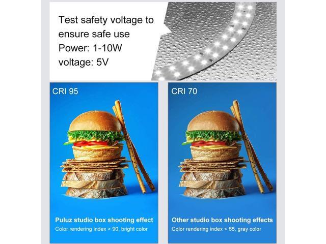 Portable Photo Studio Light Box, PULUZ 16'X16' Professional Dimmable Shooting Tent Kit with 144 Leds Lights & 6 Kinds Double-Sided Color...