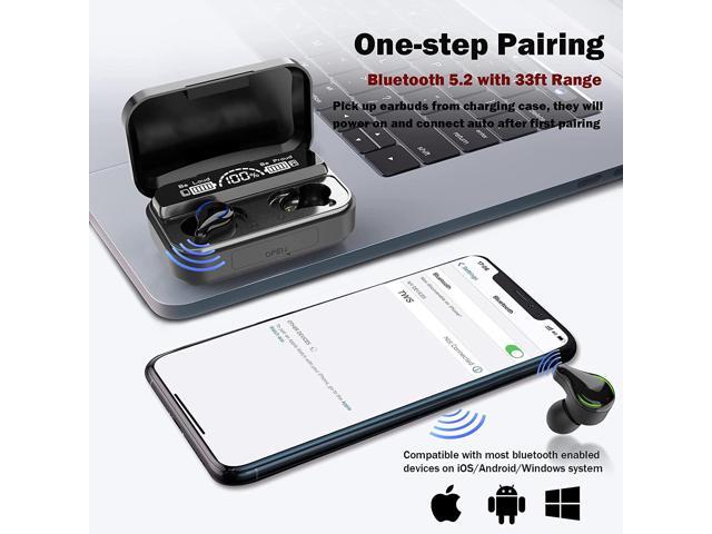 Wireless Earbuds, Bluetooth 5.2 In-Ear Headphones with 100H Playtime Charging Case, IPX5 Waterproof True Wireless Ear Buds, TWS Stereo Sports...