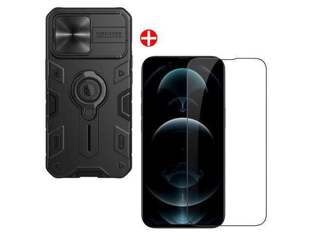 Nillkin for iPhone 13 Pro Accessories Set Armor Slide Lens Cover with Bracket Protective Case + CP+PRO Amazing 9H Anti-Explosion Tempered Glass...