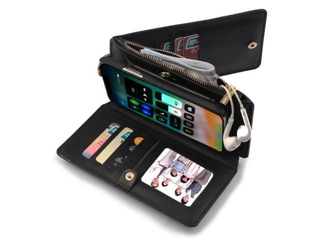 Musubo Business Multifunctional PU Leather with Card Slots Wallet Stand Full Body Shockproof Flip Protective Case for iPhone X / XS / XR / XS Max /...