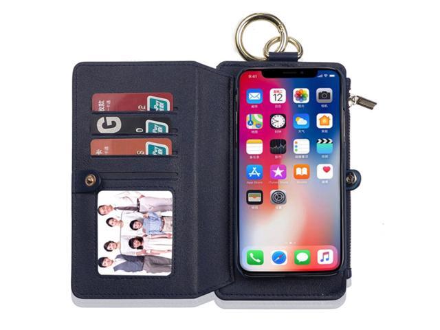 Musubo Business Multifunctional PU Leather with Card Slots Wallet Stand Full Body Shockproof Flip Protective Case for iPhone X / XS / XR / XS Max /...