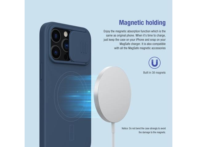 Nillkin for iPhone 13 / for iPhone 13 Pro/ for iPhone 13 Pro Max Case Smooth Shockproof with Slide Lens Protector Soft Liquid Silicone Rubber...