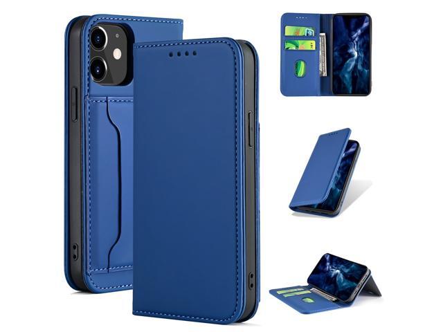 for iPhone 12 Pro / 12 Case Business Flip Magnetic with Multi-Card Slots Wallet Shockproof PU Leather Protective Case