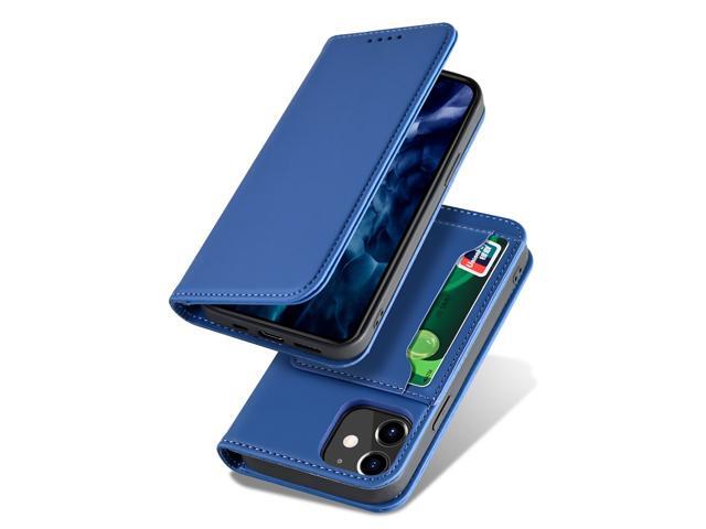 for iPhone 12 Pro / 12 Case Business Flip Magnetic with Multi-Card Slots Wallet Shockproof PU Leather Protective Case