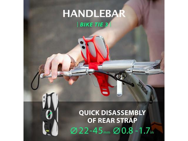 Bone Bike Tie 3, Universal Bike Phone Mount for Handlebar, Bicycle Motorcycle Phone Holder for Apple iPhone 13 12 11 Pro Max Mini XS XR X 8 Samsung...