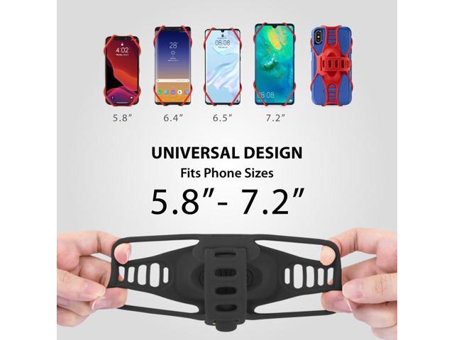 Bone Bike Tie Pro 3, Universal Bike Phone Mount for Stem Mount, Bicycle Motorcycle Phone Holder for iPhone 13 12 Pro Max Mini 11 X 8 7 6 Plus,...
