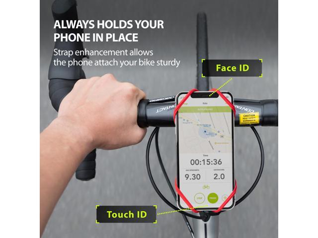 Bone Bike Tie Pro 4 Bike Phone Holder for Stem Mounting 4.7" - 7.2" Screen Smartphones, Face ID Compatible, Ultra Light Weight Bicycle Phone Mount,...