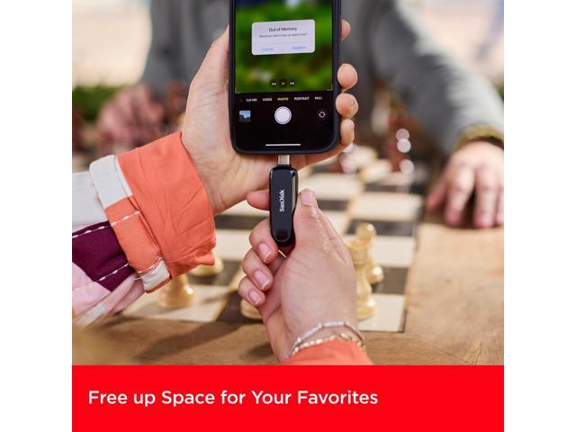 SanDisk 512GB Phone Drive OTG USB Type-C & Type-A USB 3.2 Gen 1 read speeds up to 100MB/s [Black] Black 512GB