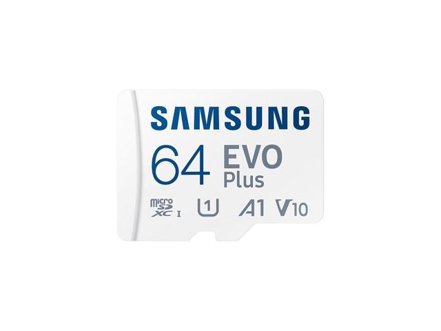 Samsung EVO Plus 64GB MicroSD Memory Card (2024) + SD Adapter