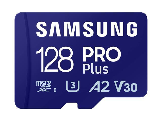 SAMSUNG PRO Plus 128GB microSD Memory Card + Adapter, Up to 180 MB/s, Full HD & 4K UHD, UHS-I, C10, U3, V30, A2 for Android Phones, Tablets, GoPRO,...