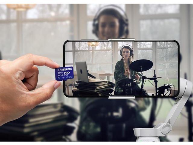 SAMSUNG PRO Plus 128GB microSD Memory Card + Adapter, Up to 180 MB/s, Full HD & 4K UHD, UHS-I, C10, U3, V30, A2 for Android Phones, Tablets, GoPRO,...