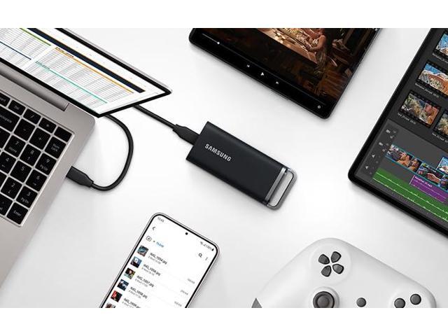 Samsung Portable SSD T5 EVO 4TB USB 3.2 Gen 1 460MB/s Read 460MB/s Write External Hard Drive for Mac, PC, Android, Smart TVs and Game Consoles....