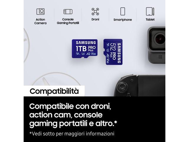 Samsung Memory MB-MD1T0SA PRO Plus MicroSD Card for Mobile and Gaming Consoles 1TB UHS-I U3, Up to 180MB/s