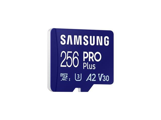 Samsung PRO Plus 256GB MicroSD Card + SD Adapter for Mobile Gaming on Smartphones, Tablets and Handheld Consoles, UHS-I U3, Full HD & 4K UHD,...