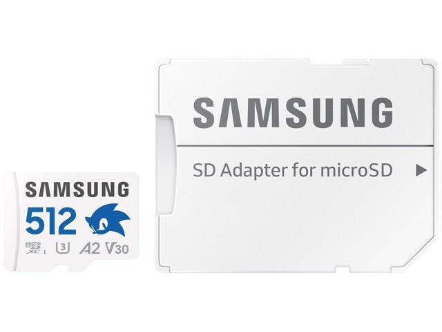 Samsung Sonic Pro Plus microSDXC Memory Card, UHS-I Interface, 512 GB, Read Speed up to 180MB/s, Increased Speed for Consoles, MB-MD512SA/LC1, with...