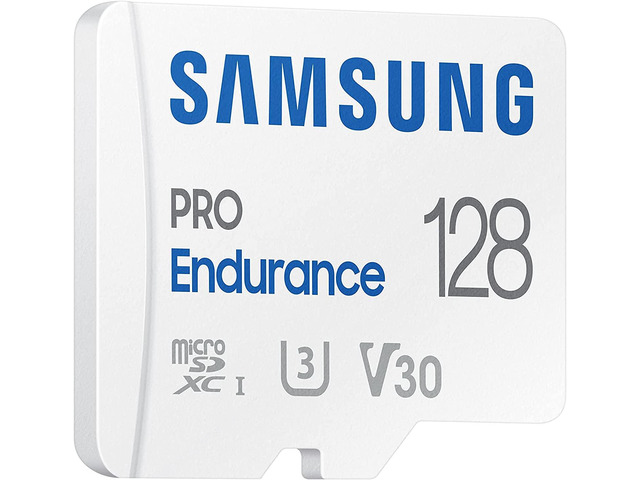 Samsung PRO Endurance 128GB microSDXC UHS-I U3 100MB/s Video Monitoring Memory Card with Adapter (MB-MJ128KA)