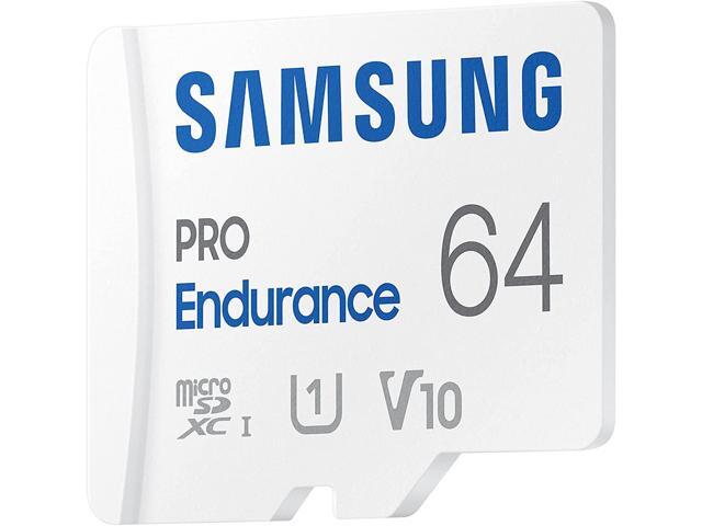 Samsung PRO Endurance 64GB microSDXC UHS-I U1 100MB/s Video Monitoring Memory Card with Adapter (MB-MJ64KA)