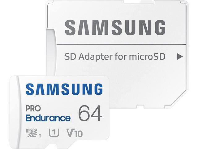 Samsung PRO Endurance 64GB microSDXC UHS-I U1 100MB/s Video Monitoring Memory Card with Adapter (MB-MJ64KA)