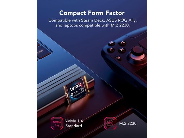 Lexar Play 2230 PCIe 4.0 Internal SSD 1TB, M.2 2230 PCIe Gen4x4 SSD, Up to 5200MB/s Read, 4700MB/s Write, Internal Solid State Drive Compatible...