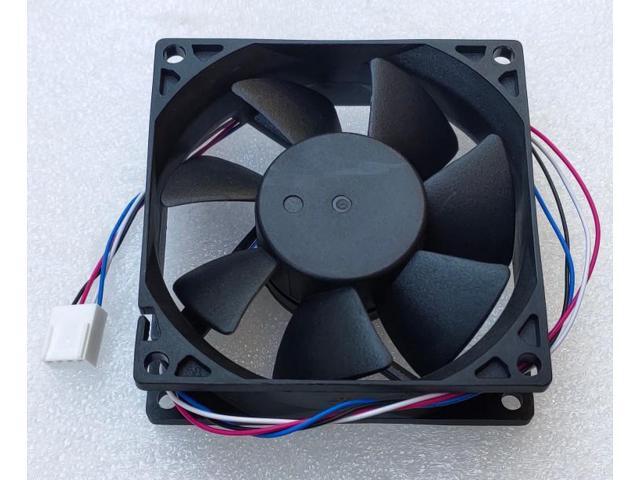 80mm 8cm PWM CPU Cooling Fan AD0812MB-A7BGL 8025 Double Ball DC 12V 0.15A Mute Silent Quiet Temperature Control
