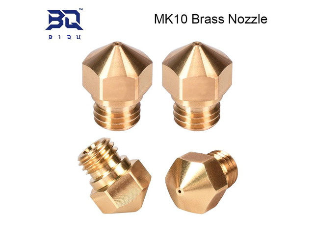 Embout en laiton pour imprimante 3D, filetage de 1.75mm, embout en laiton MK10, pièces pour imprimante 3d, Filament j-head Ender3, haute qualité