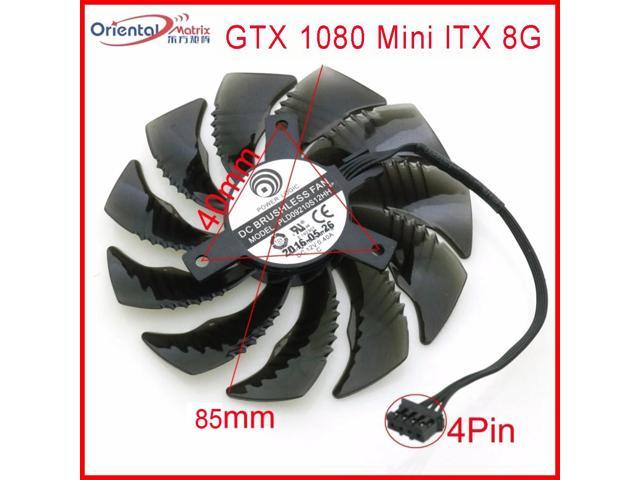 PLD09210S12HH DC12V 0.40A 85mm 40*40*40mm VGA Fan For Gigabyte GTX 1080 Mini ITX 8G Graphics Card Cooling Fan 4Pin