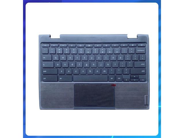 for Lenovo Chromebook 100E 2nd AST Laptop C Shell 5CB0Z21474 Keyboard Tray Palm Rest Back Cover Bottom Case Black