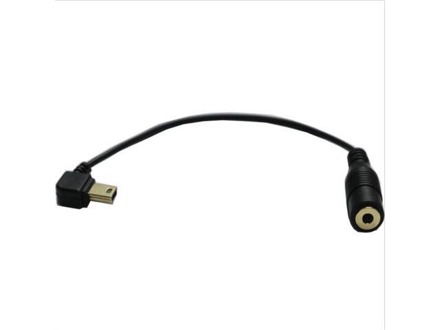 1pc Mini USB Male To 3.5mm Jack Female Audio Cable Cord for Active Clip Mic Microphone Adapter for GoPro Hero3 Sports Camera