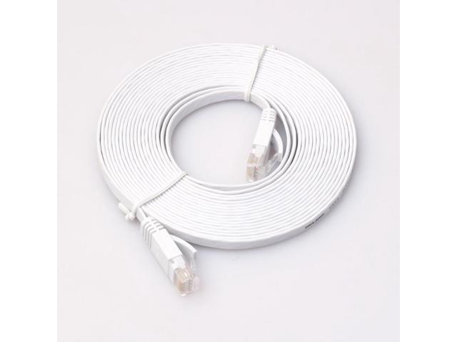15m CAT6 Flat Ethernet Cable RJ45 Lan Cable Networking Ethernet Patch Cord CAT 6 Network Cable for Computer Router Laptop