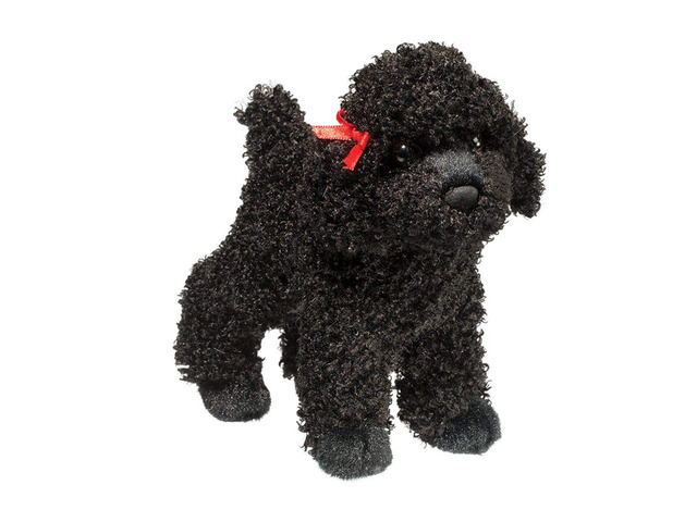 Douglas Toys Gigi Black Poodle Plush Stuffed Animal Toy, 8'