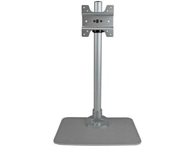 New Armpivstnd Single Monitor Stand Adjustable Steel Silver W Cable