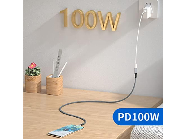 Cy Usb4 Usb-C Type-C Male To Type-C Female Extension Cable 40Gbps With 100W Charging And 8K@60Hz Compatible With Thunderbolt3/4