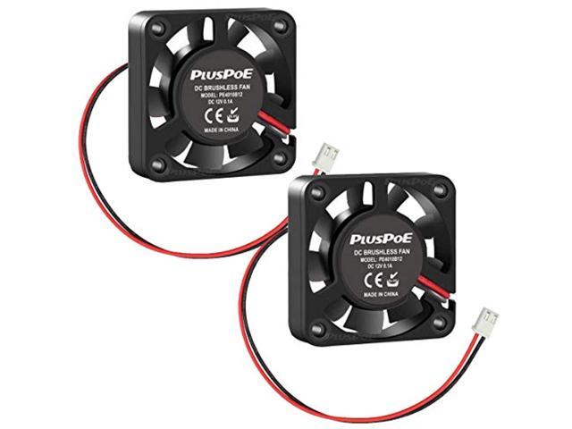 2-Pack 40Mm X 10Mm Dc 12V Brushless Cooling Fan, Dual Ball Bearing For Computer Case 3D Printer Humidifier And Other Small Appliances Series Repair. photo