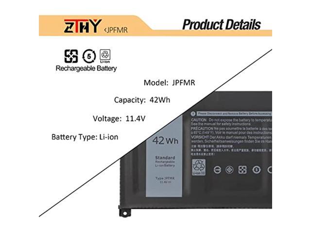 Jpfmr Laptop Battery Compatible With Dell Chromebook 3400 3100 2-In-1 5488 5493 5593 P90f Series Notebook 0Jpfmr 7Mt0r 7Mtor 16Dph 7T0d3 07T0d3...